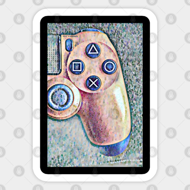 ps4 controller pointilism Sticker by Guntah